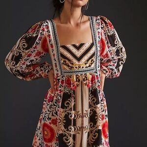 Anthropologie Multicolor Long Sleeve Dress
